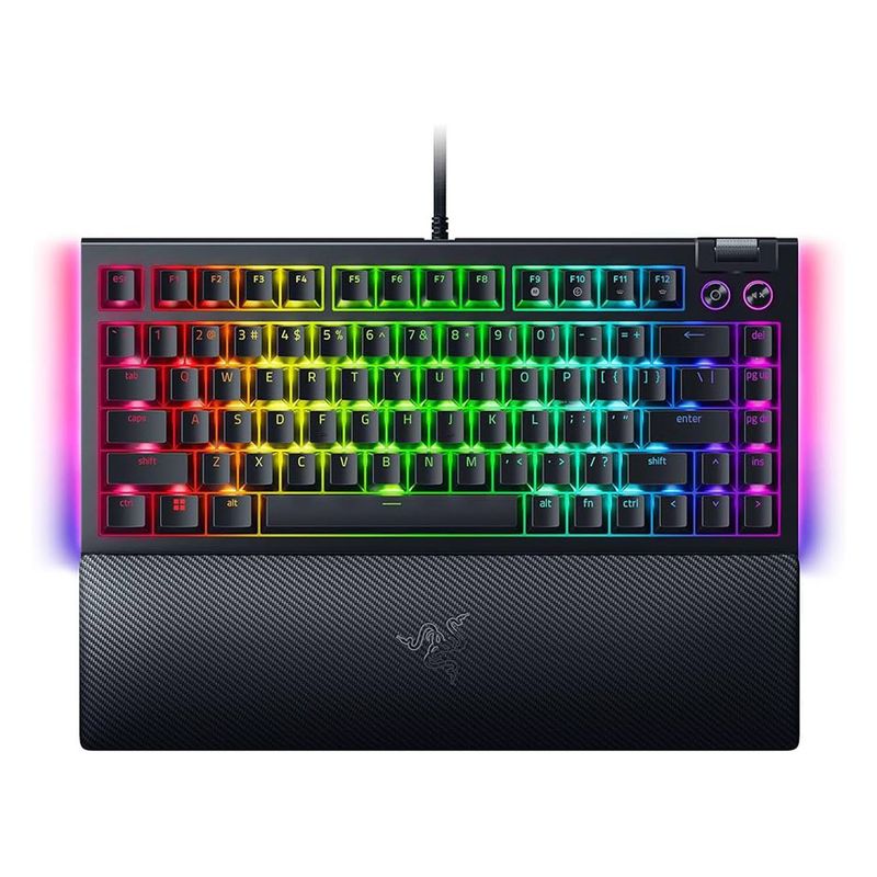 RAZER - Teclado Razer Blackwidow V4 75% Black Sw Naranja / Ingles
