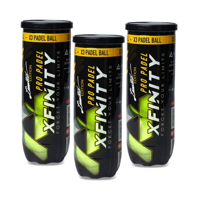 XFINITY - TRIPLE PACK PELOTAS PRO PADEL XFINITY LIMITED EDITION TARRO X3