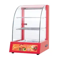 PROCHEF - Vitrina 38 Cm. Roja Mantenedora de Calor