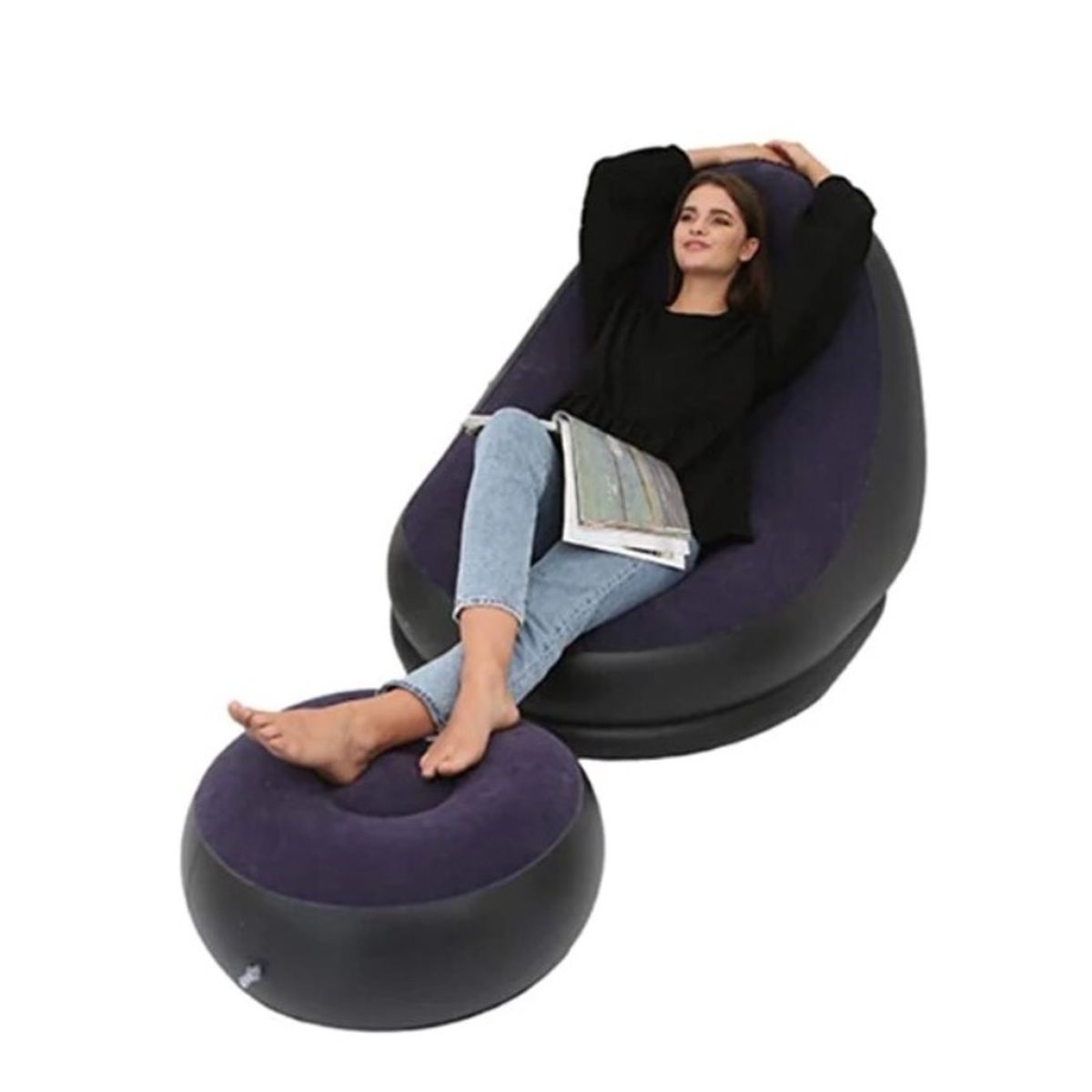 GENERICO - Sofá Inflable portátil de PVC Moderno Oficina Aire Libre