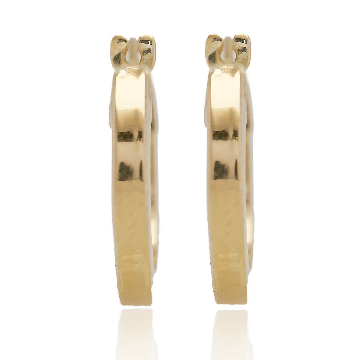 JB JOYAS BARON - Aros de Oro 18kt Argollas Tubular