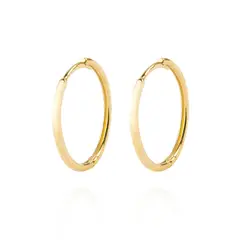 JB JOYAS BARON - Aros de Oro 18kt Argollas Delgada