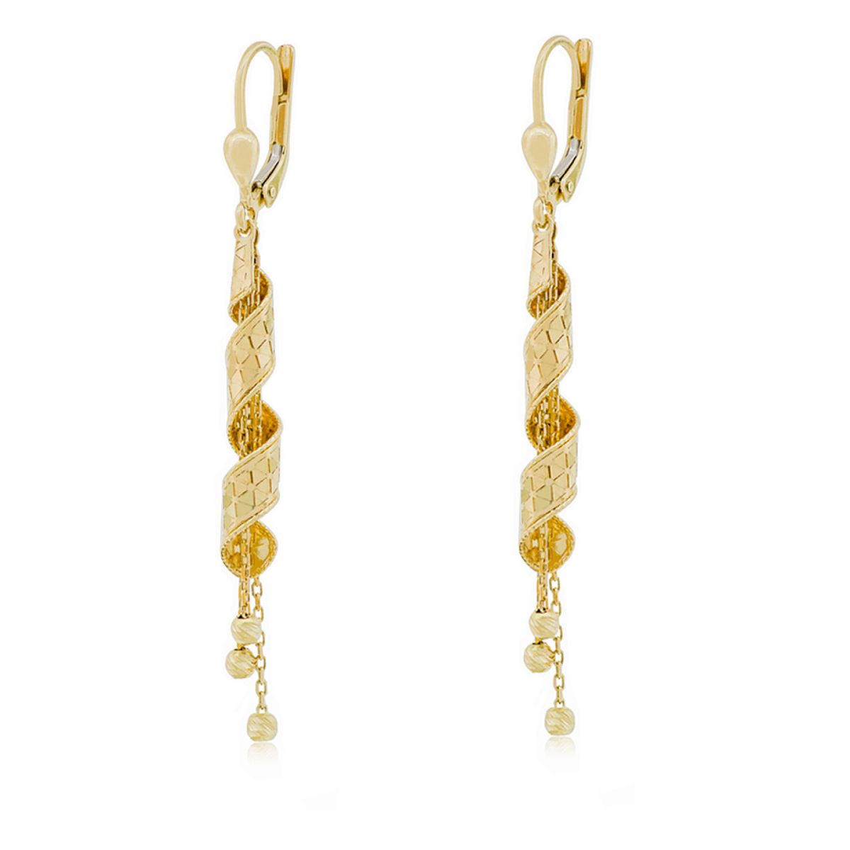 JB JOYAS BARON - Aros de Oro 18kt Colgante Facetado
