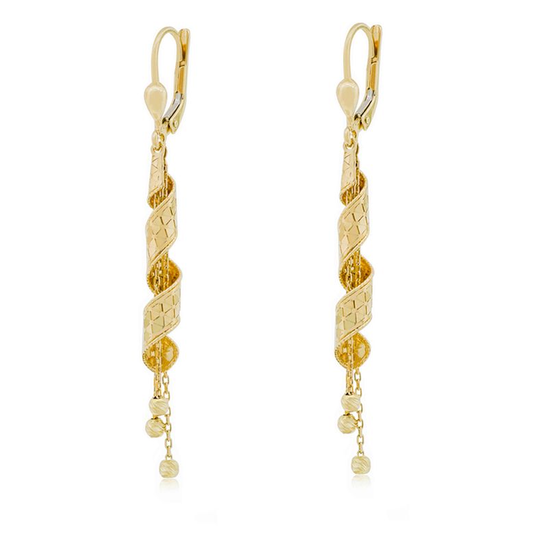 JB JOYAS BARON - Aros de Oro 18kt Colgante Facetado