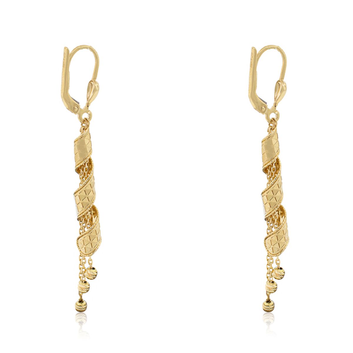 JB JOYAS BARON - Aros de Oro 18kt Colgante Facetado