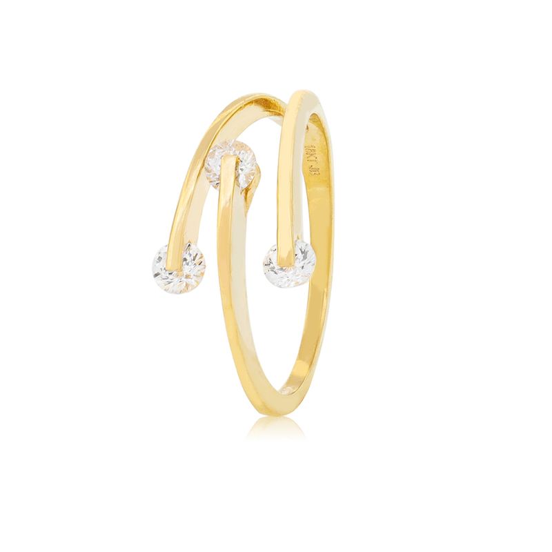 JB JOYAS BARON - Anillo de Oro 18kt Tres Circones
