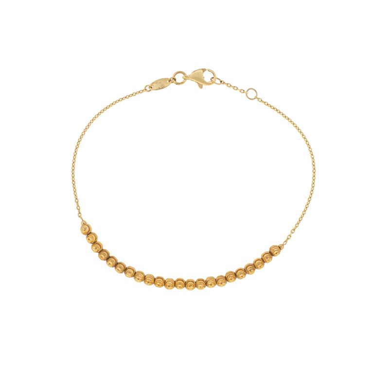 JB JOYAS BARON - Pulsera de Oro 18kt Bolitas Unidas