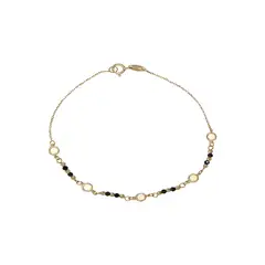 JB JOYAS BARON - Pulsera de Oro 18kt Bolitas Onix