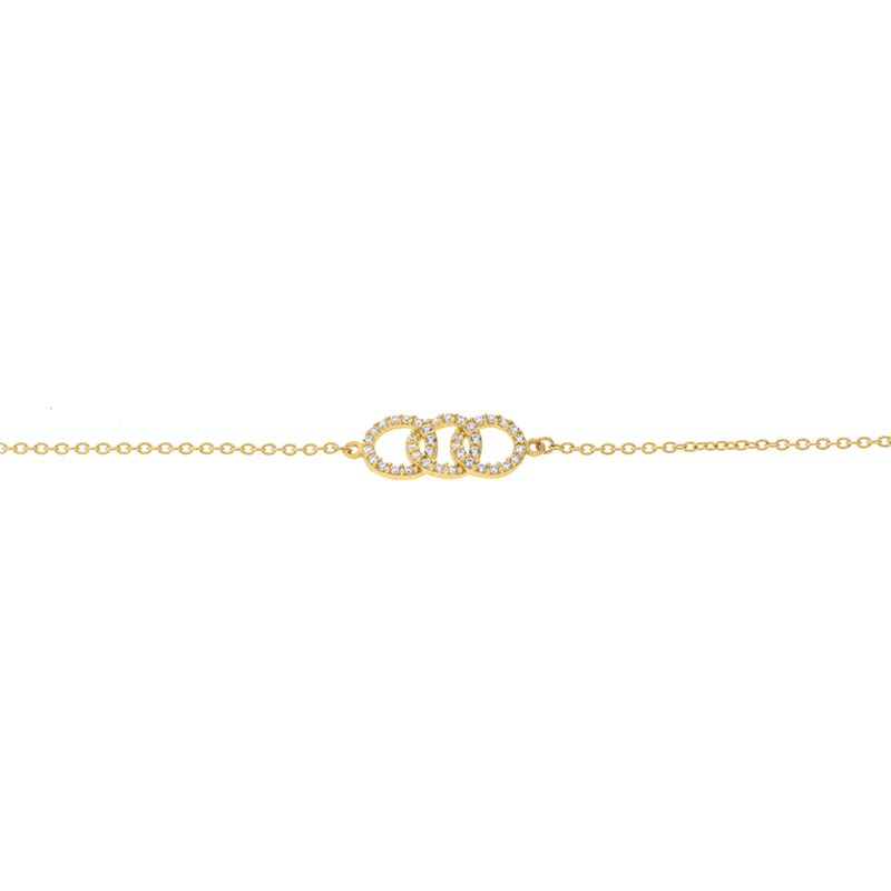 JB JOYAS BARON - Pulsera de Oro 18kt Tres Circulos