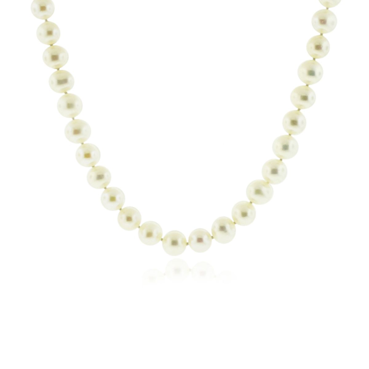 JB JOYAS BARON - Collar de Oro 18kt Perla Cultivada 10mm