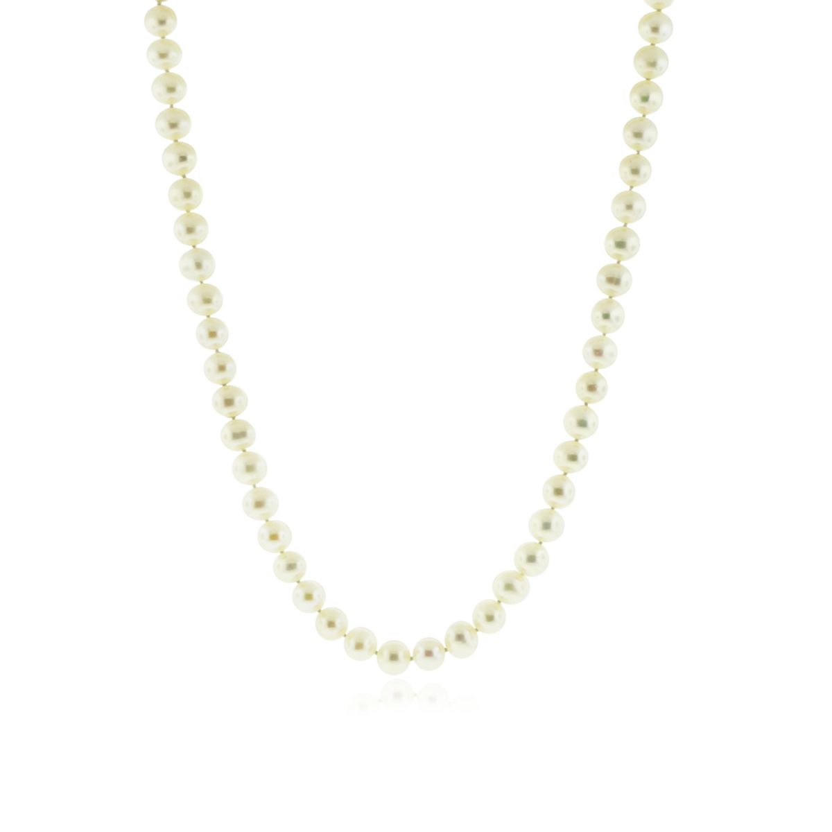 JB JOYAS BARON - Collar de Oro 18kt Perla Cultivada 10mm