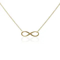 JB JOYAS BARON - Collar de Oro 18kt Infinito Liso