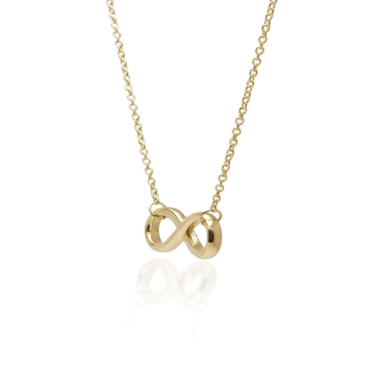 JB JOYAS BARON - Collar de Oro 18kt Infinito Liso