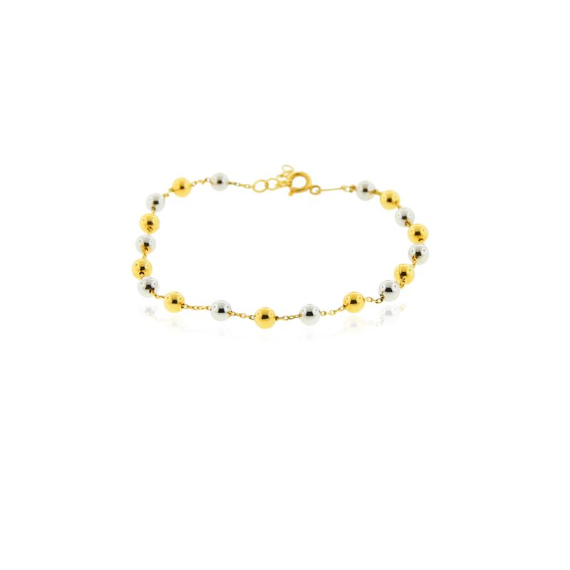 JB JOYAS BARON - Pulsera de Oro 18kt Diseño Bicolor