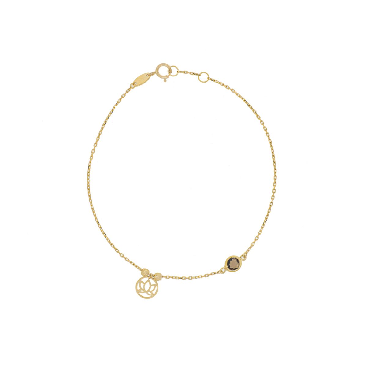 JB JOYAS BARON - Pulsera de Oro 18kt Flor de Topacio