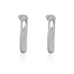 JB JOYAS BARON - Aros de Plata Esterlina 925 Argollas Gruesas