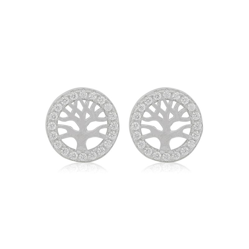 JB JOYAS BARON - Aros de Plata Esterlina 925 Arbol de la Vida