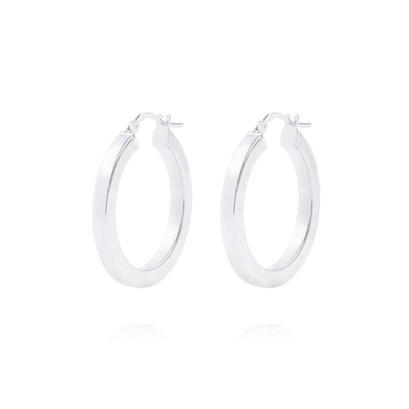 JB JOYAS BARON - Aros de Plata Esterlina 925 Argollas 4788