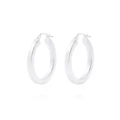 JB JOYAS BARON - Aros de Plata Esterlina 925 Argollas 4788