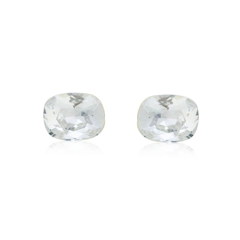 JB JOYAS BARON - Aros de Plata Esterlina 925 Botón Circonita