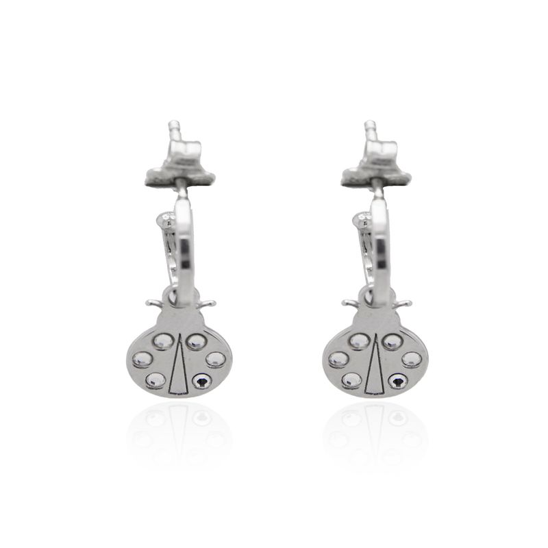 JB JOYAS BARON - Aros de Plata Esterlina 925 Argollas Figura Chinita