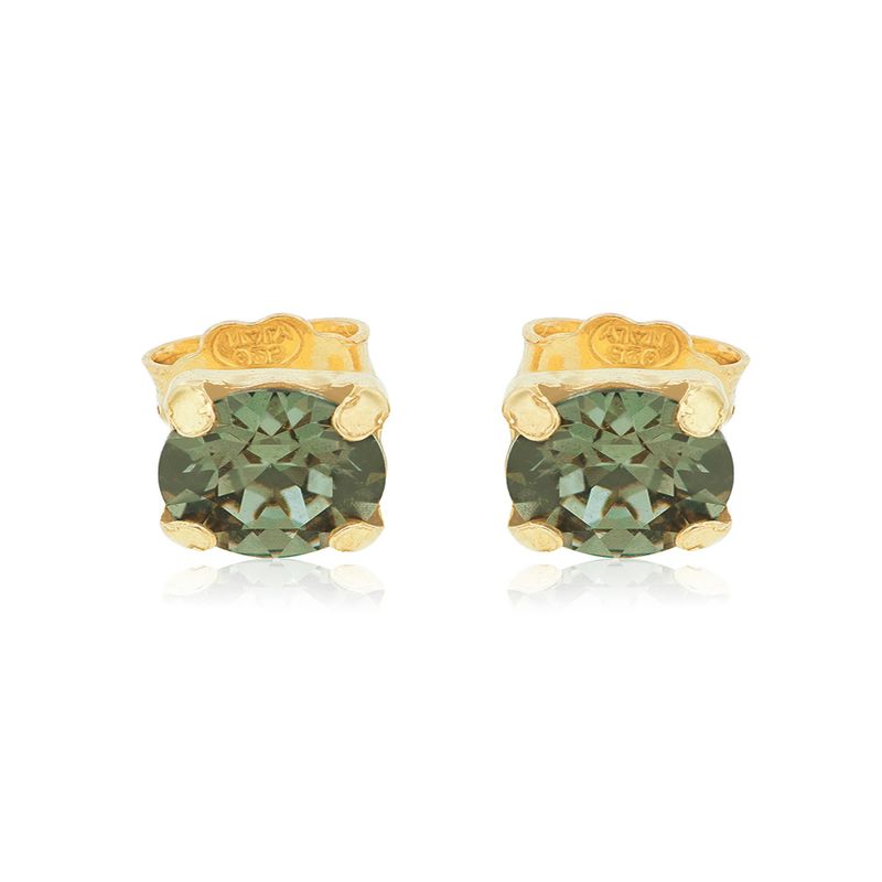 JB JOYAS BARON - Aros de Plata Esterlina 925 Agua Marina Intenso
