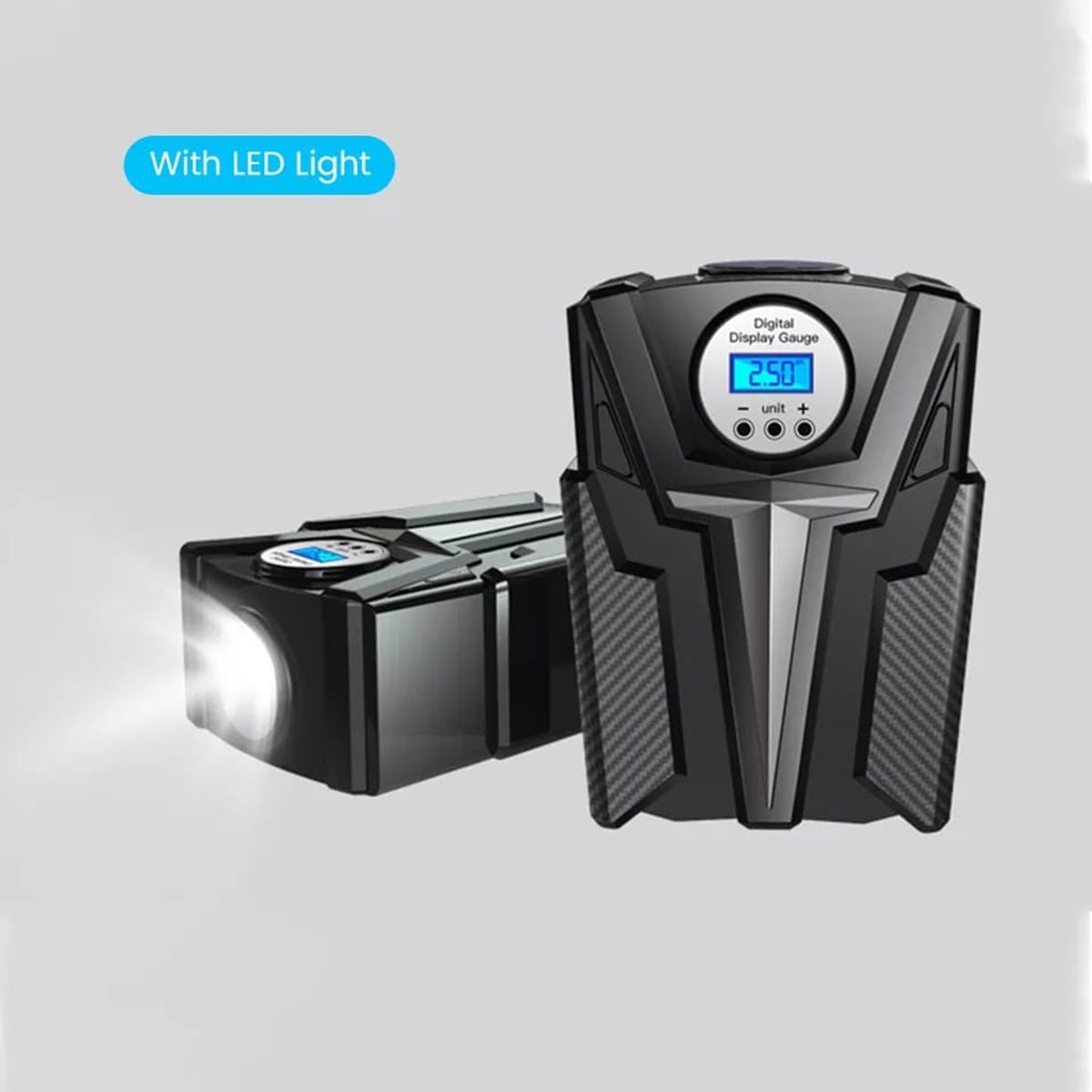 GENERICO - Compresor inflador de llantas neumáticos Digital 150psi 12v