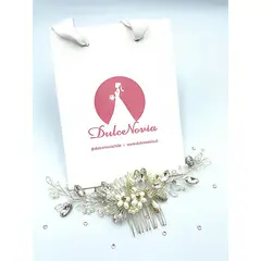 DULCENOVIA - Tocado de novia Peine para el cabello Gladiolo