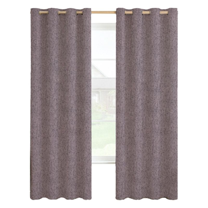 CASATUA - Cortina 100% Blackout Engomada Termica Casatua Set de 2 - Rosa