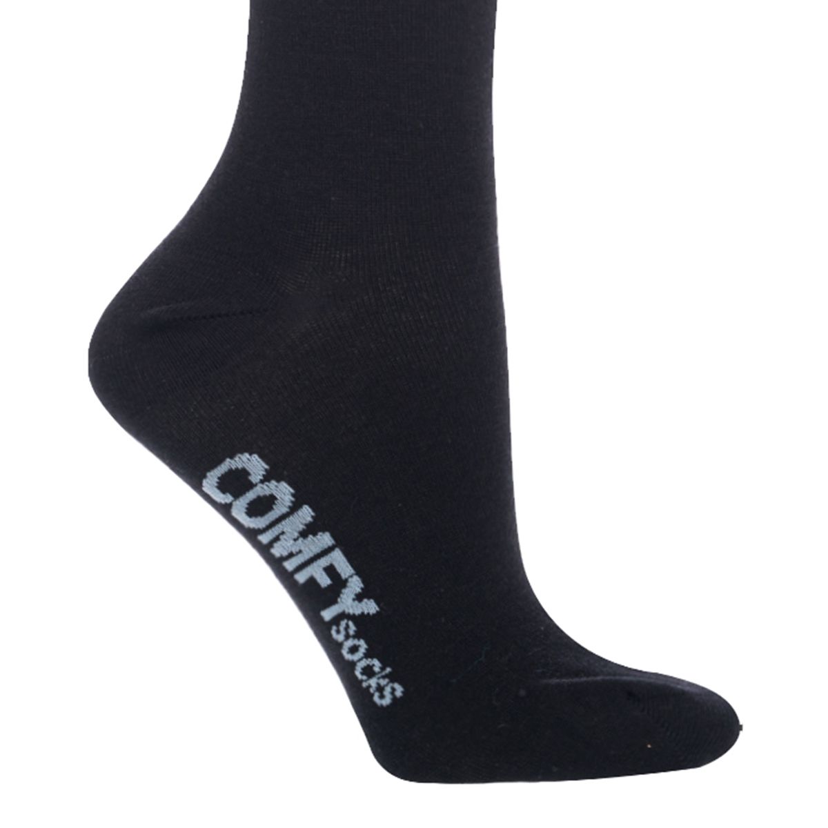 MONARCH - Calcetín Comfy Liso Bamboo Negro Monarch