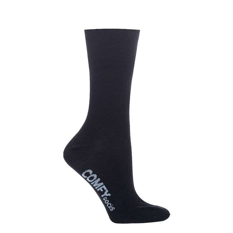 MONARCH - Calcetín Comfy Liso Bamboo Negro Monarch