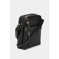 Vélez Cartera Bandolera Grecia Cuero Hombre Vintage Negro