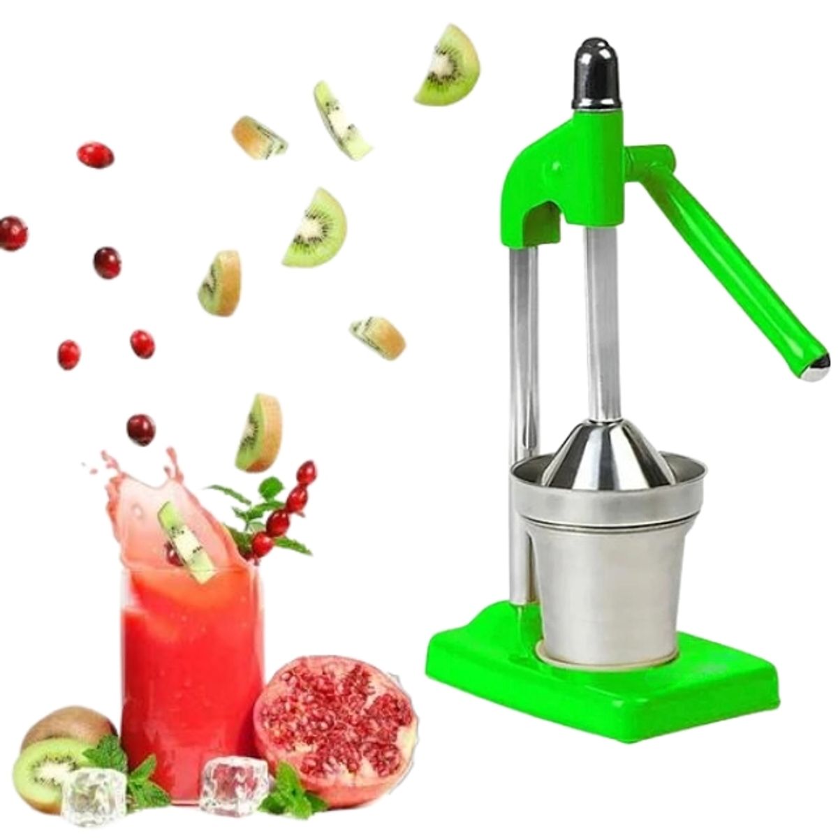 GENERICO - Exprimidor Manual De Frutas Trituradora De Naranja Verde