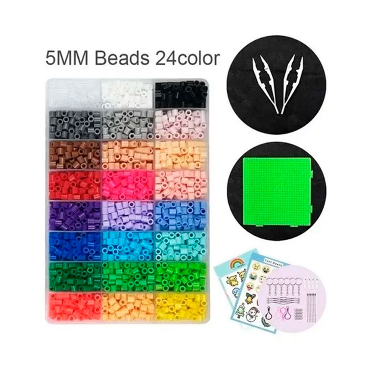 GENERICO - Pixel art 4300 Beads 5mm Diseña Fabrica Juguetes