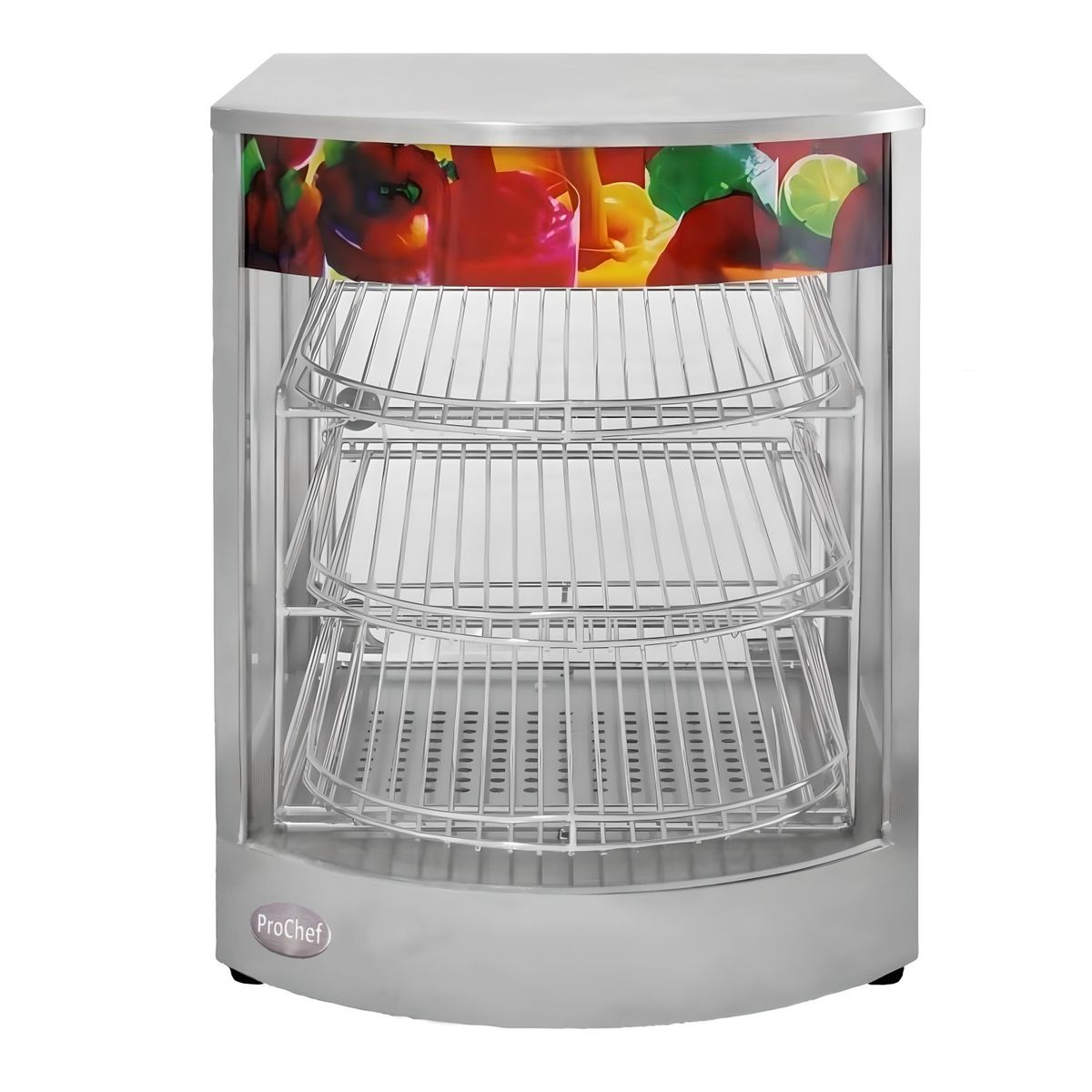 PROCHEF - Vitrina de Calor 45 cm. Acero Inox. 30 a 80°C ET-LD-1P-B