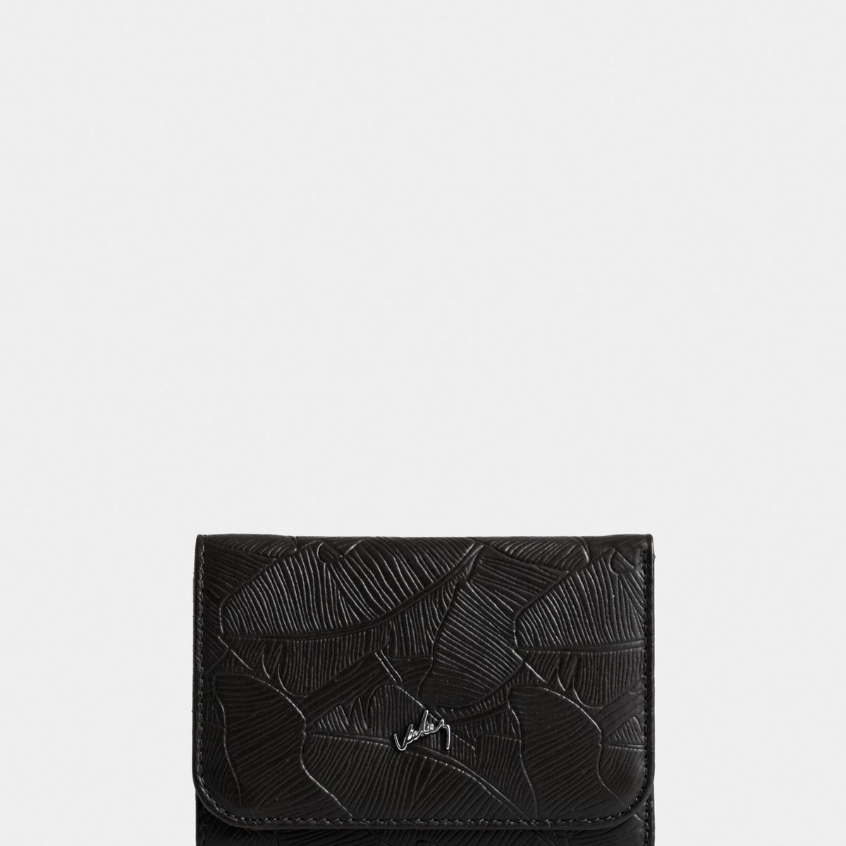 VELEZ - Vélez Billetera Colory Cuero Mujer Grabado Placa Negro