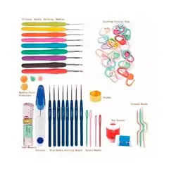 GENERICO - Crochet Set 60 Accesorios Para Tejer Uso Profesional