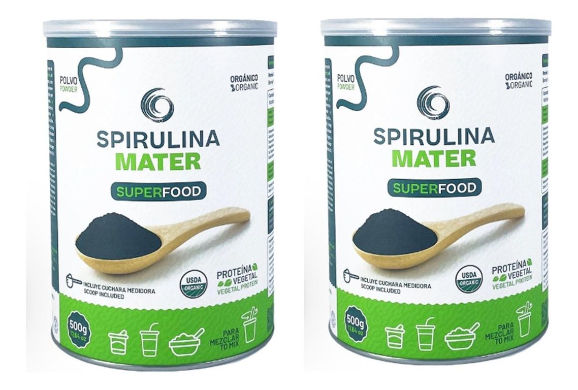 Spirulina Promocion Proteinas 2 X 500g..