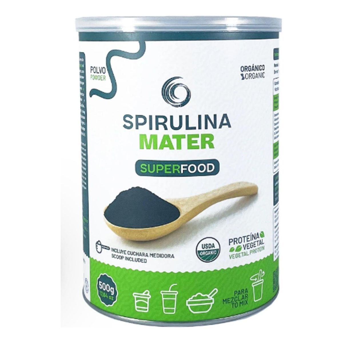 GENERICO - Spirulina Mater Orgánica En Polvo 500 G..