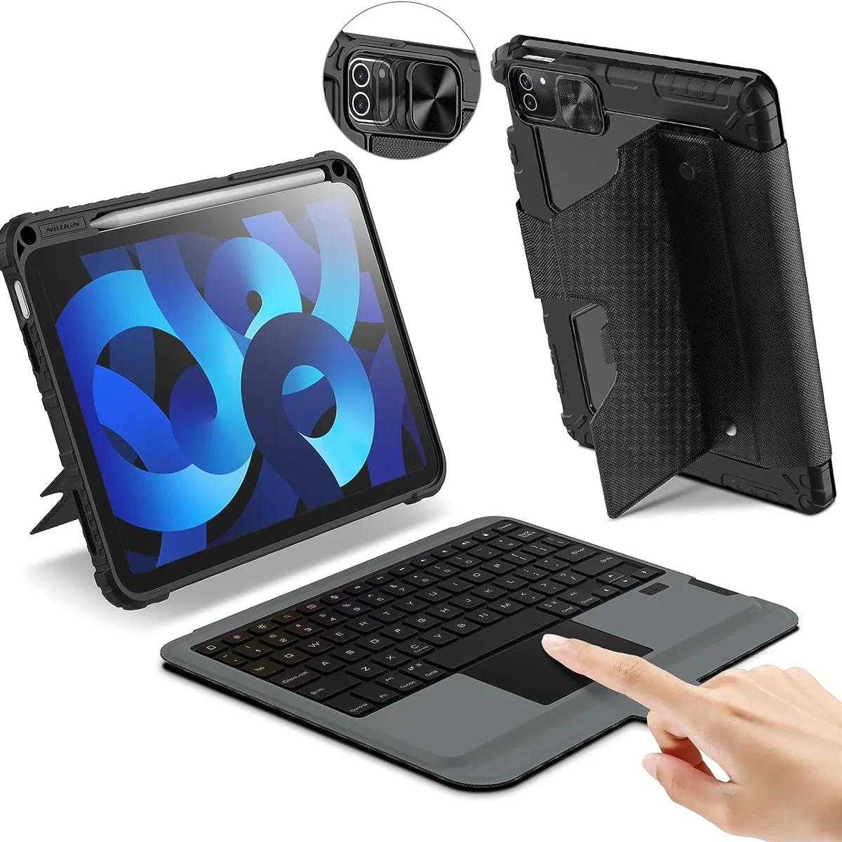 NILLKIN - Funda con Teclado Trackpad para Ipad 10.9 y iPad Pro 11 Nillkin Guard