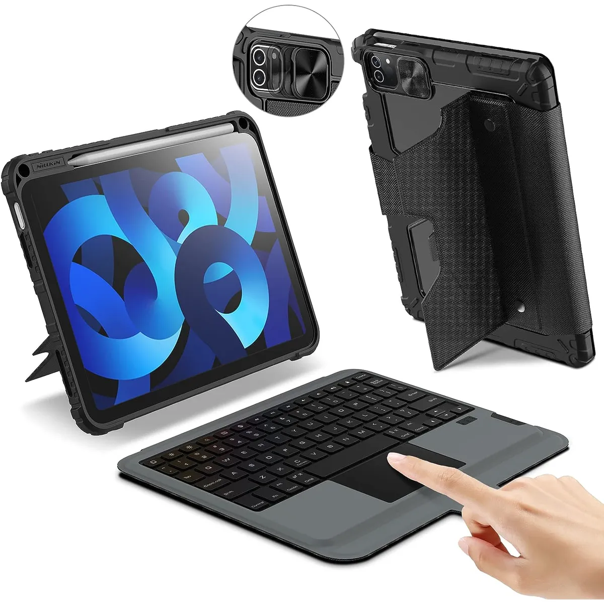 NILLKIN - Funda con Teclado Trackpad para Ipad 10.9 y iPad Pro 11 Nillkin Guard