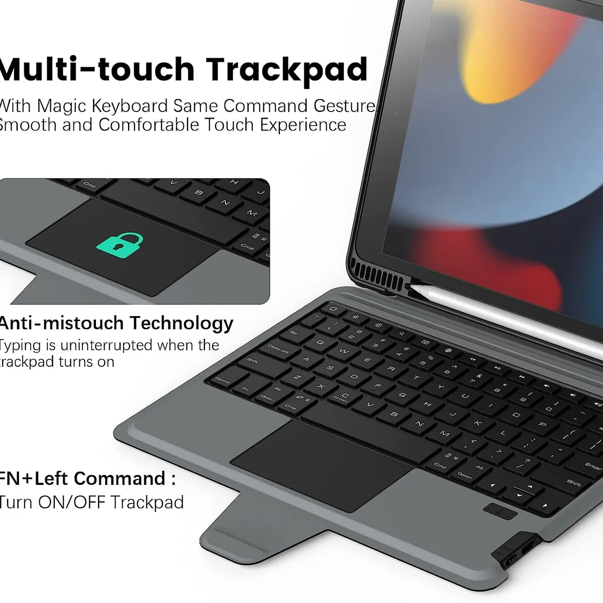 NILLKIN - Funda con Teclado Trackpad para Ipad 10.9 y iPad Pro 11 Nillkin Guard