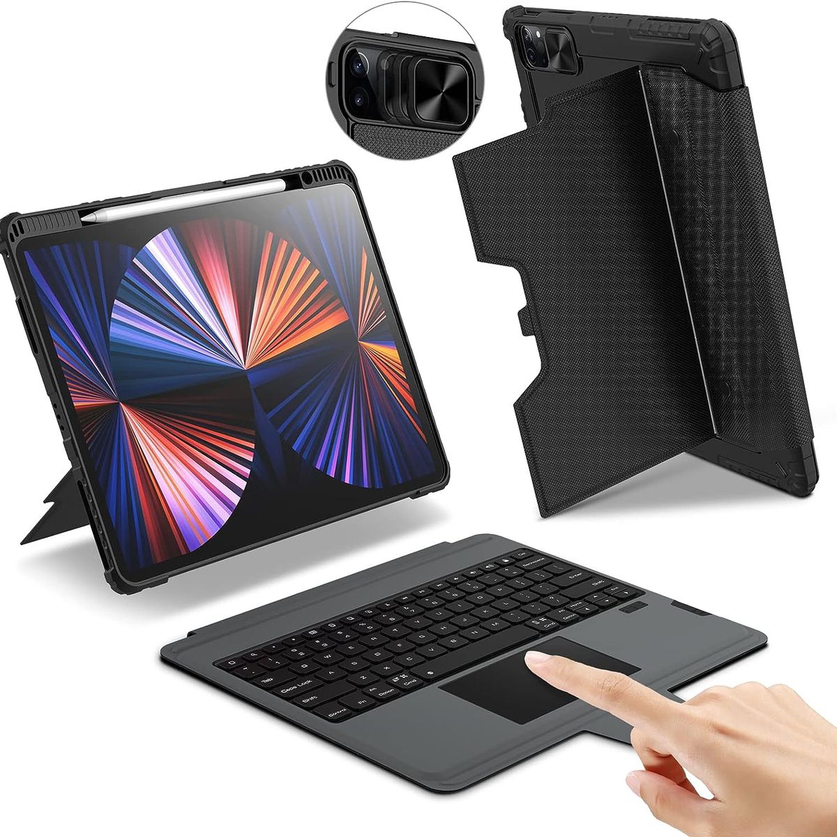 NILLKIN - Funda con Teclado Trackpad para Ipad Pro 12.9 Nillkin Guard