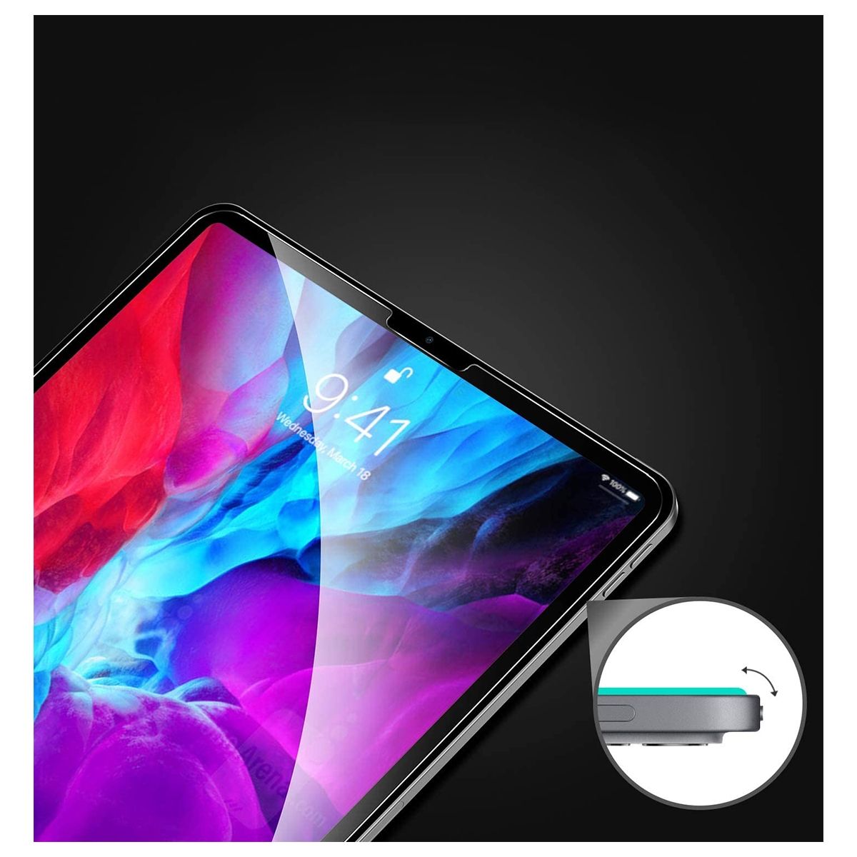 NUGLAS - Lamina de Vidrio Templado para iPad 10.9 Air 4 y Air 5 Nuglas