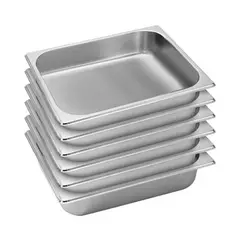 ECOBECK - Pack 6 Depositos Gastronómicos Rdg Gn 1/2 X 4 Cm