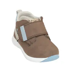 PILLIN - Botín De Bebé Niño Con Velcro Café
