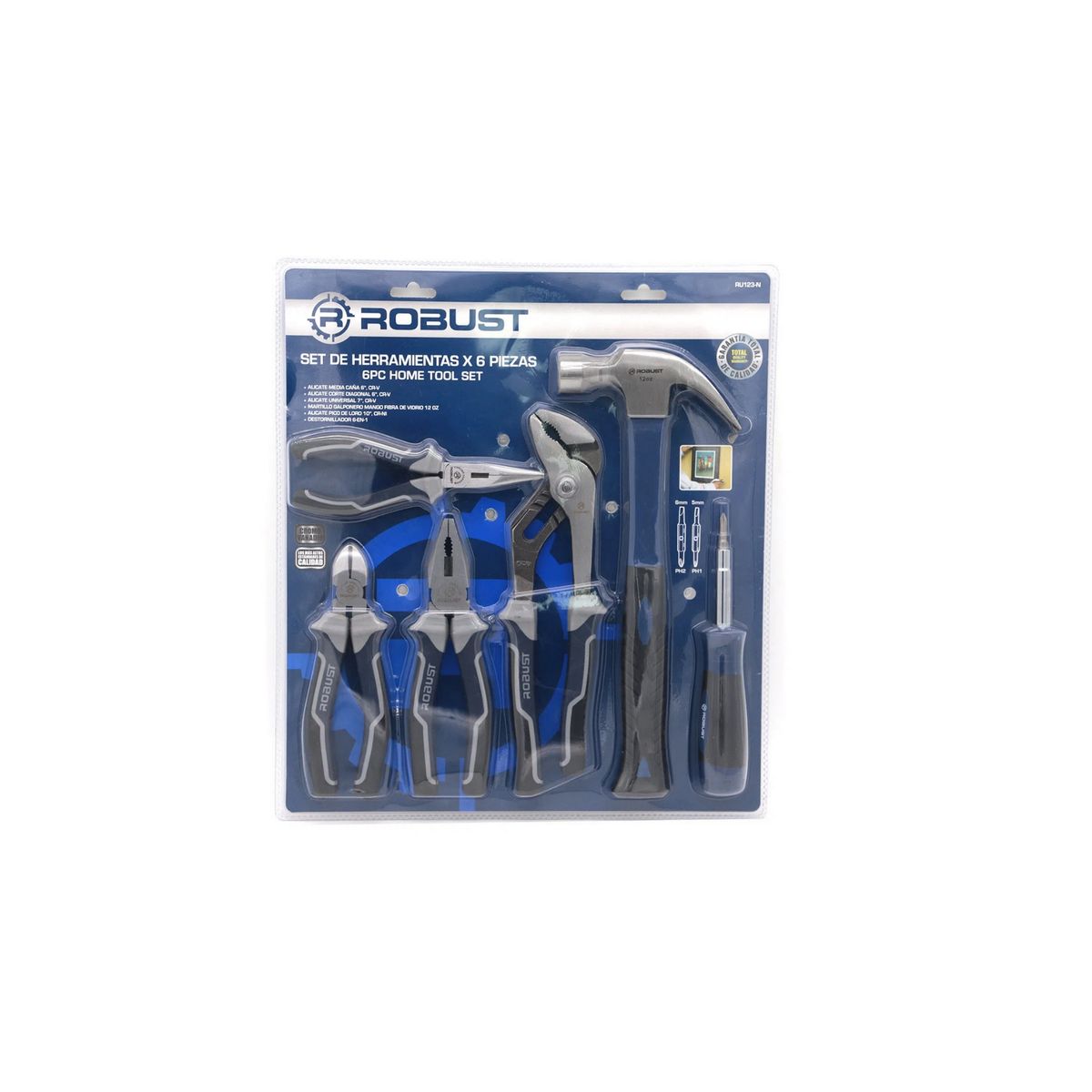 GENERICO - Juego herramientas 6 piezas - RU123-N