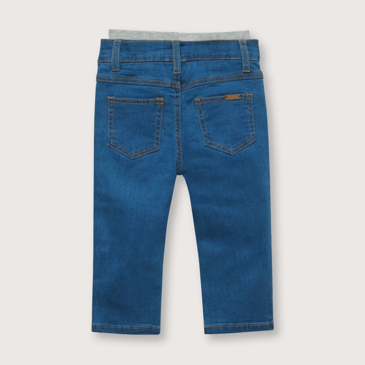 OPALINE - Jeans de niño con pretina de rib azul (6M - 4A) azul 3 Años