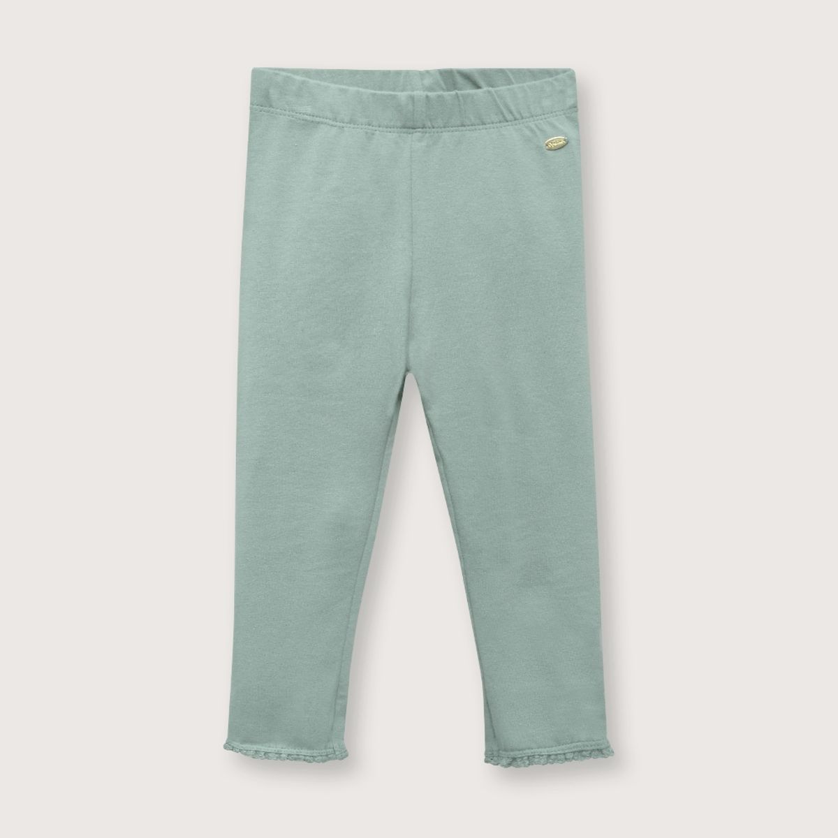 OPALINE - Calza de niña con broderie verde musgo (6M - 4A) verde musgo 9 meses