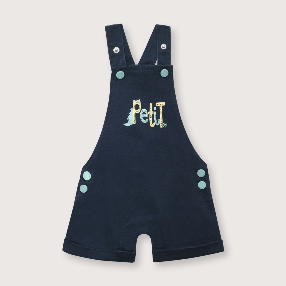 OPALINE - Jardinera de bebé niño corta gris melange (RN - 9M) gris melange 0 meses